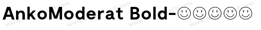 AnkoModerat Bold字体转换